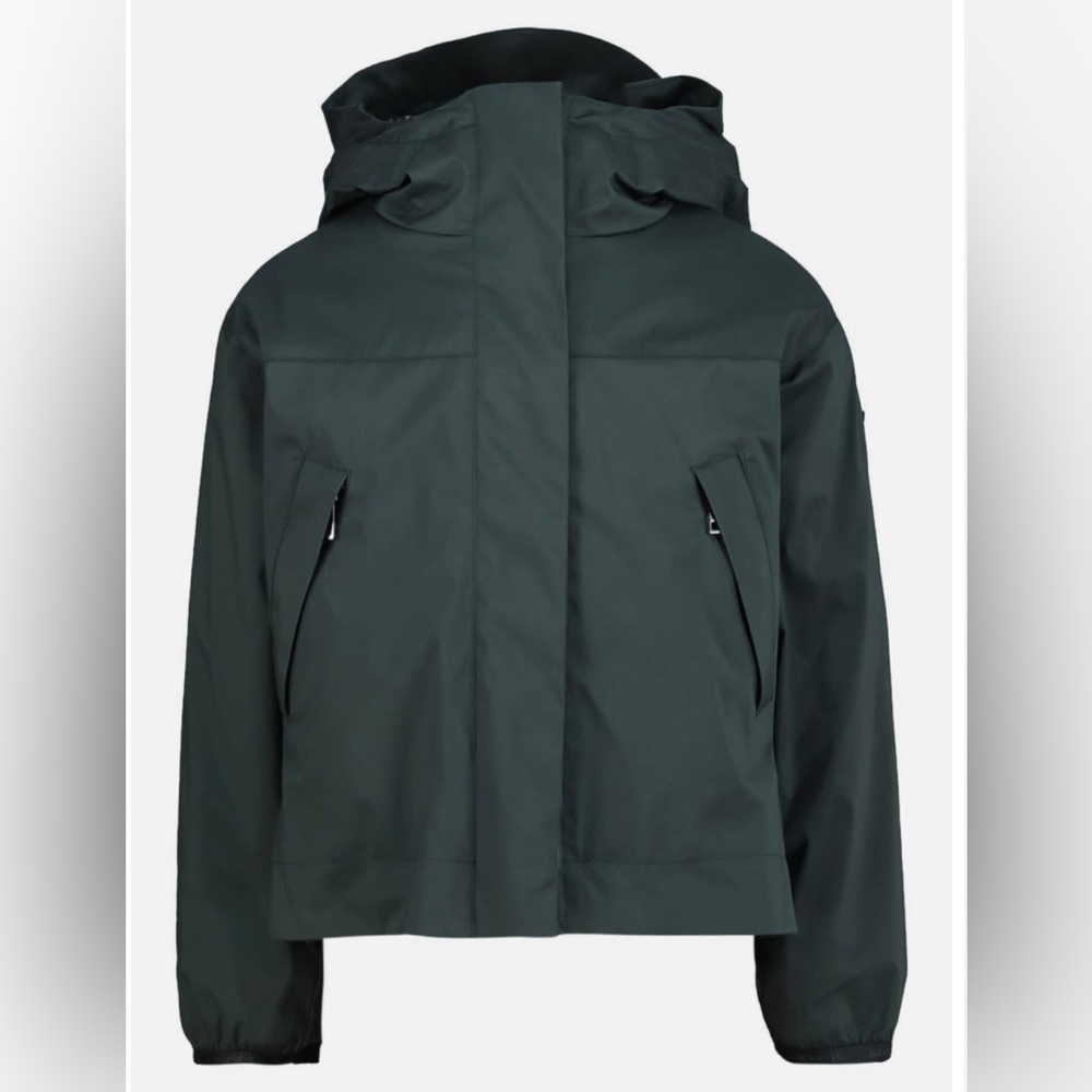 NWT Moncler Bernadine Hooded Jacket sz 14Y girls - GREEN SHELL JACKET ONLY